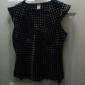Moving day-Misses Gap Black Satin top size L